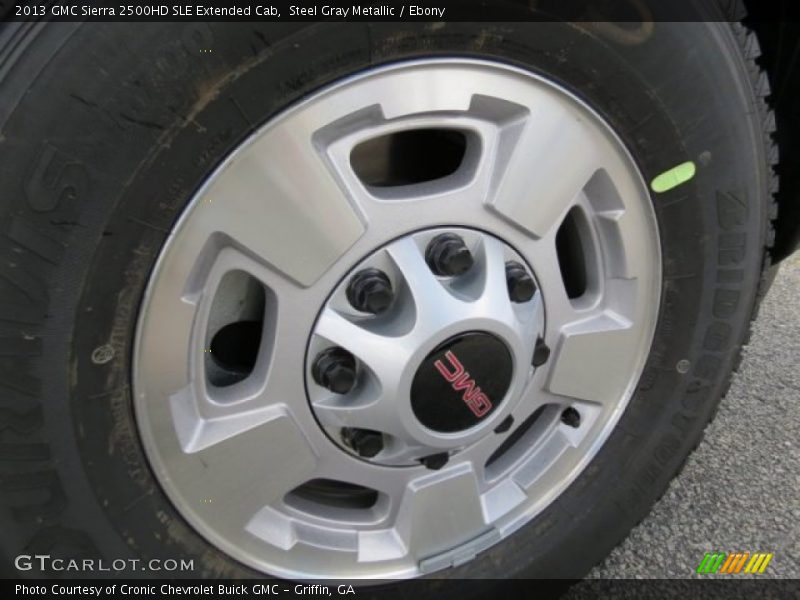Steel Gray Metallic / Ebony 2013 GMC Sierra 2500HD SLE Extended Cab