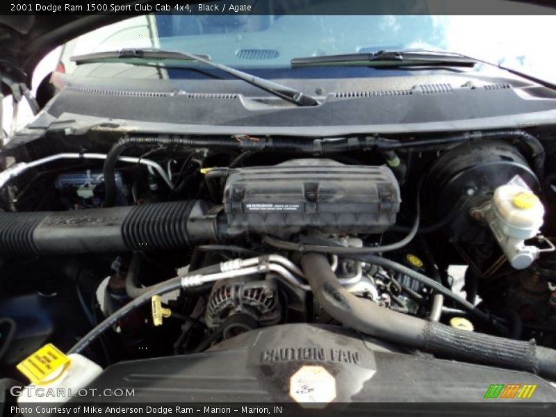 Black / Agate 2001 Dodge Ram 1500 Sport Club Cab 4x4