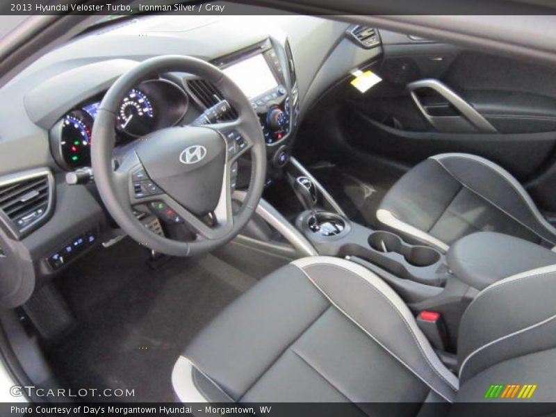 Gray Interior - 2013 Veloster Turbo 
