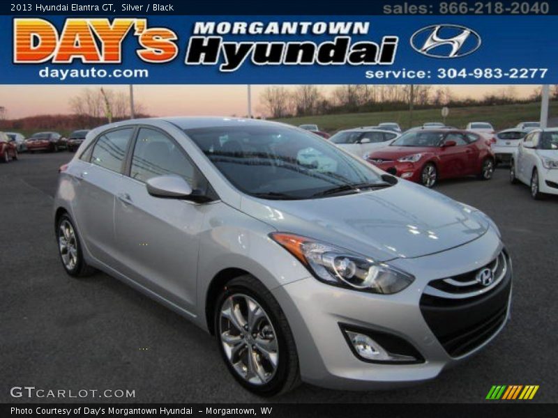 Silver / Black 2013 Hyundai Elantra GT