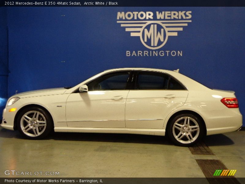 Arctic White / Black 2012 Mercedes-Benz E 350 4Matic Sedan