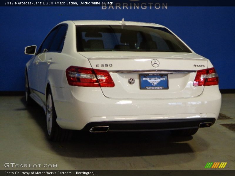 Arctic White / Black 2012 Mercedes-Benz E 350 4Matic Sedan