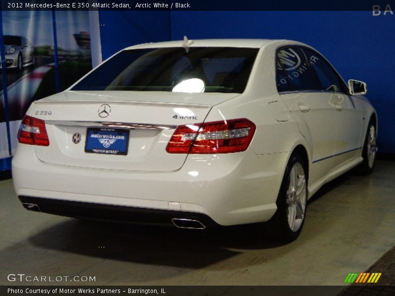 Arctic White / Black 2012 Mercedes-Benz E 350 4Matic Sedan