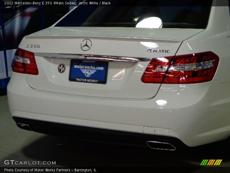 Arctic White / Black 2012 Mercedes-Benz E 350 4Matic Sedan