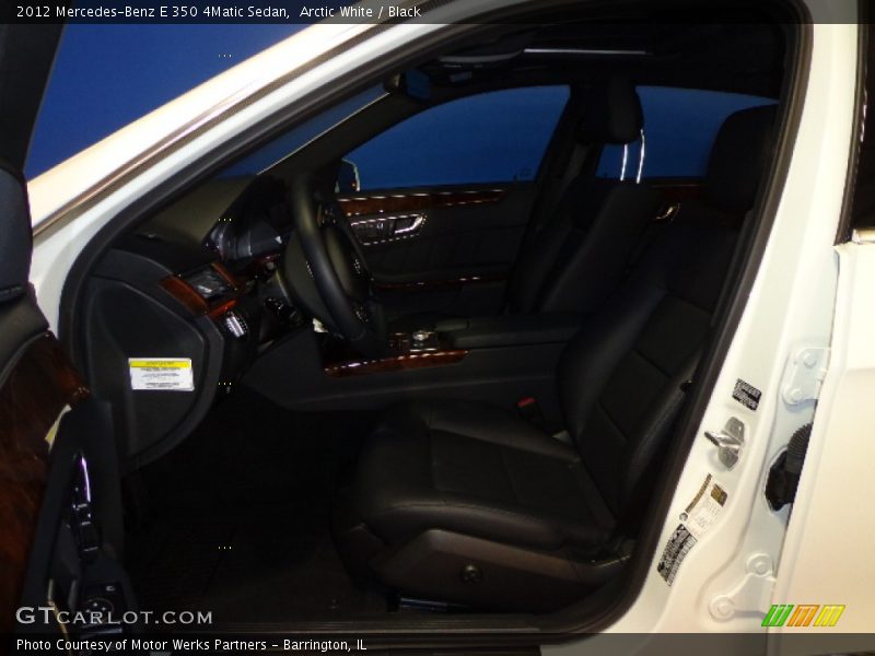 Arctic White / Black 2012 Mercedes-Benz E 350 4Matic Sedan