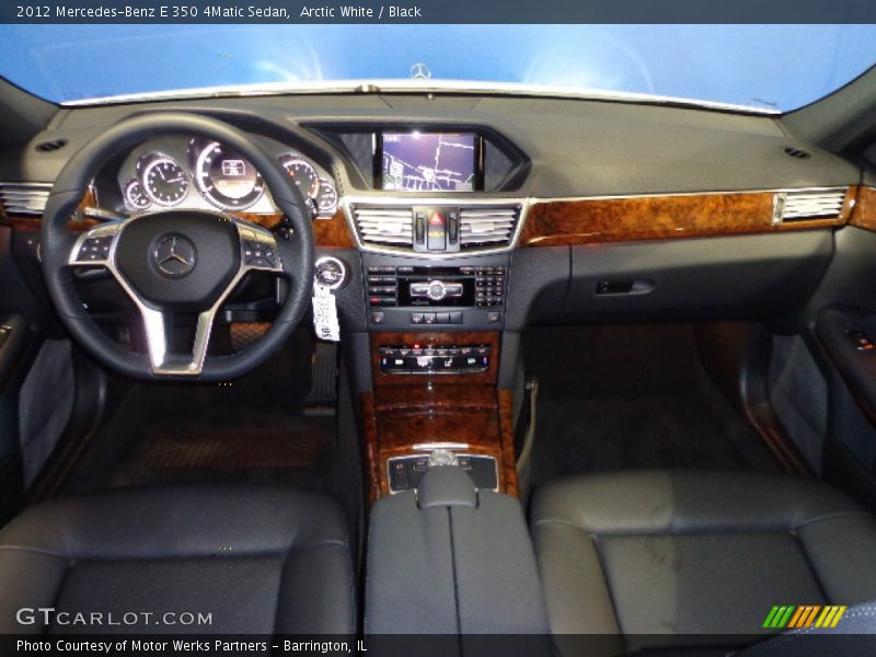 Arctic White / Black 2012 Mercedes-Benz E 350 4Matic Sedan