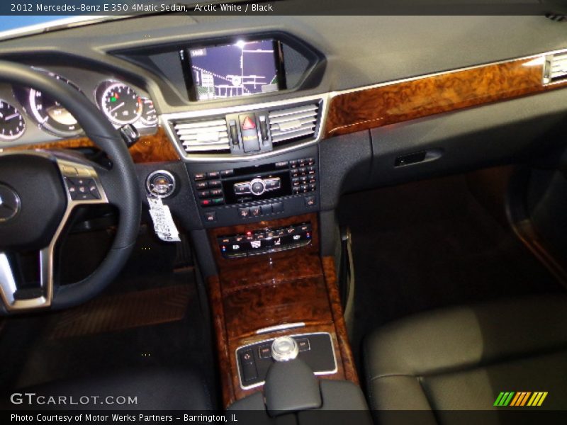 Arctic White / Black 2012 Mercedes-Benz E 350 4Matic Sedan