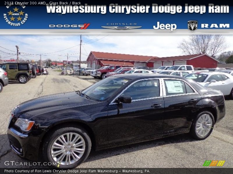 Gloss Black / Black 2013 Chrysler 300 AWD