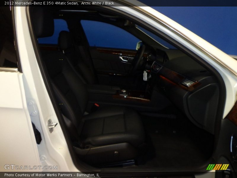 Arctic White / Black 2012 Mercedes-Benz E 350 4Matic Sedan