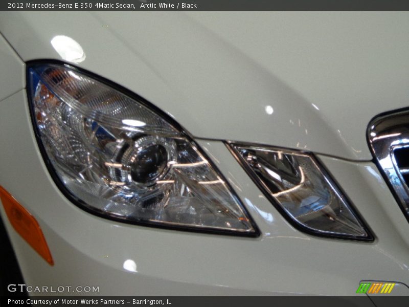 Arctic White / Black 2012 Mercedes-Benz E 350 4Matic Sedan