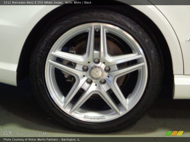 Arctic White / Black 2012 Mercedes-Benz E 350 4Matic Sedan