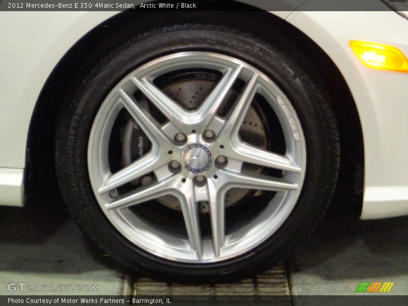 Arctic White / Black 2012 Mercedes-Benz E 350 4Matic Sedan