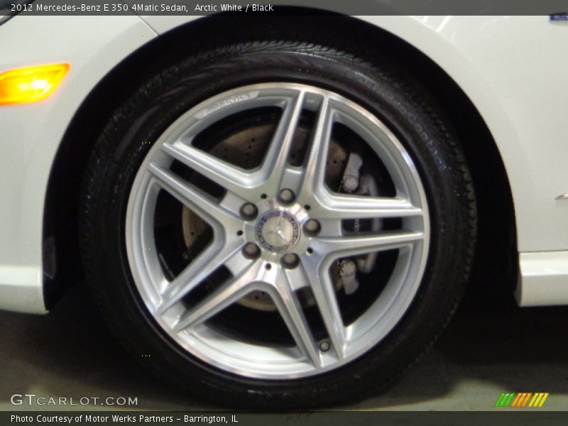 Arctic White / Black 2012 Mercedes-Benz E 350 4Matic Sedan