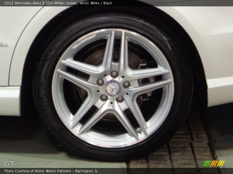 Arctic White / Black 2012 Mercedes-Benz E 350 4Matic Sedan