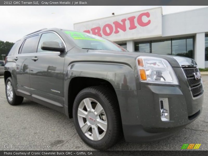 Gray Green Metallic / Jet Black 2012 GMC Terrain SLE