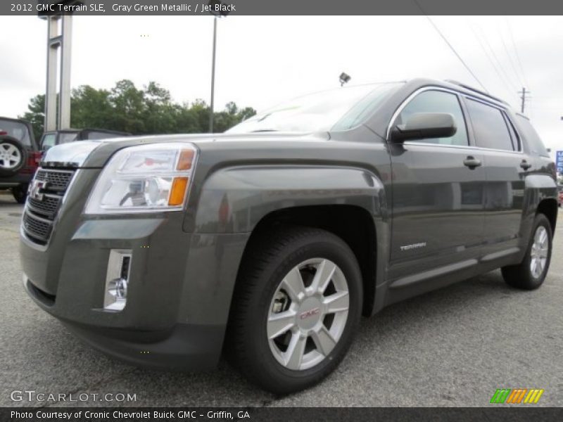 Gray Green Metallic / Jet Black 2012 GMC Terrain SLE