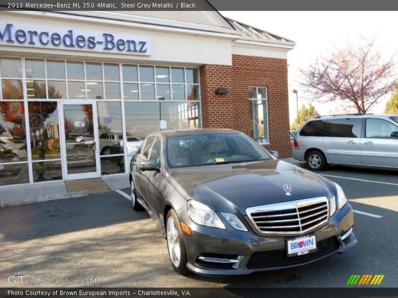 Steel Grey Metallic / Black 2013 Mercedes-Benz ML 350 4Matic