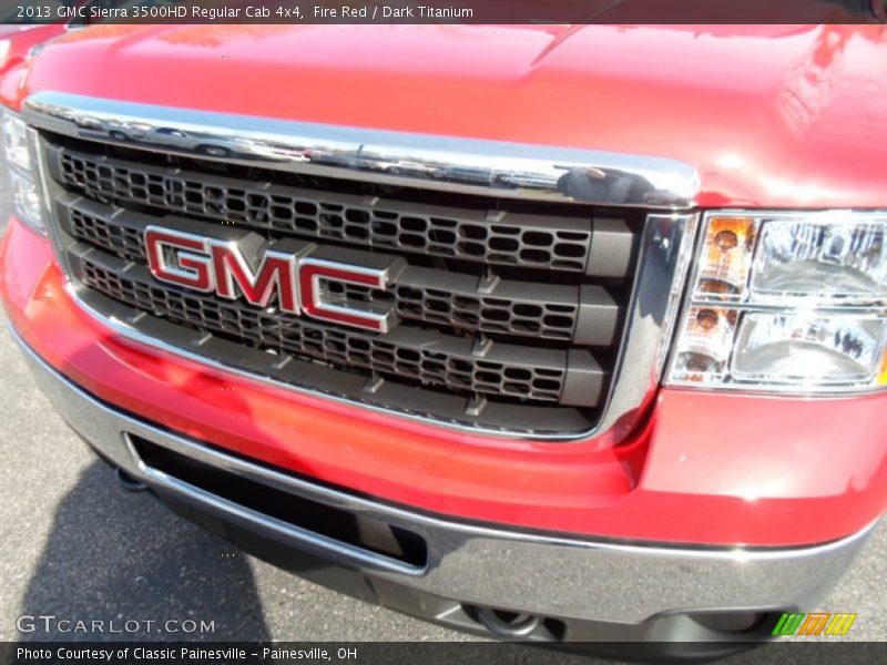 Fire Red / Dark Titanium 2013 GMC Sierra 3500HD Regular Cab 4x4