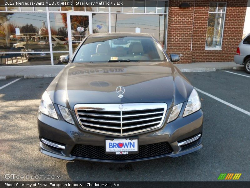 Steel Grey Metallic / Black 2013 Mercedes-Benz ML 350 4Matic