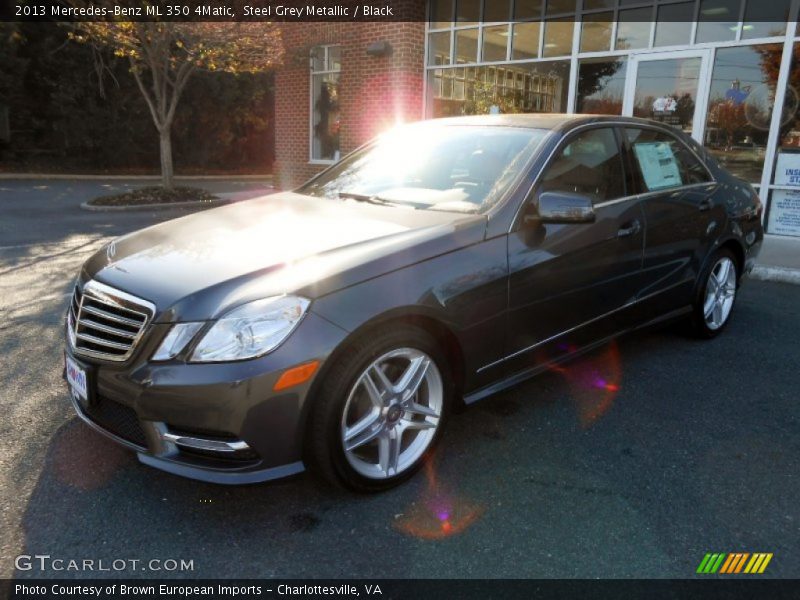 Steel Grey Metallic / Black 2013 Mercedes-Benz ML 350 4Matic