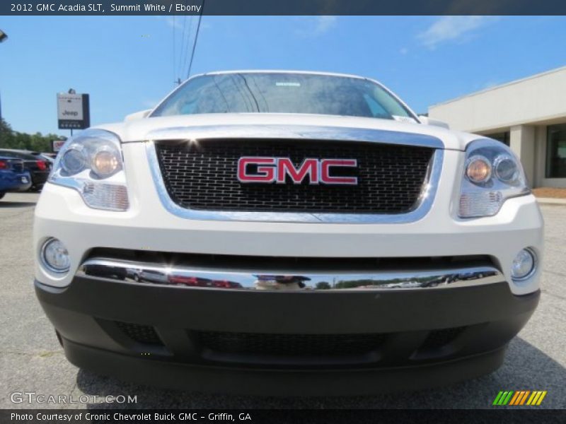 Summit White / Ebony 2012 GMC Acadia SLT