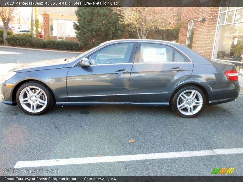 Steel Grey Metallic / Black 2013 Mercedes-Benz ML 350 4Matic