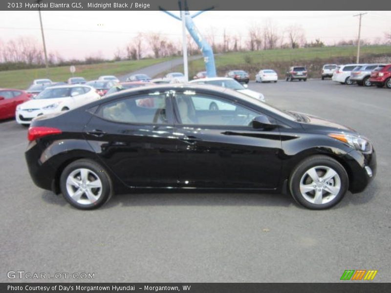 Midnight Black / Beige 2013 Hyundai Elantra GLS
