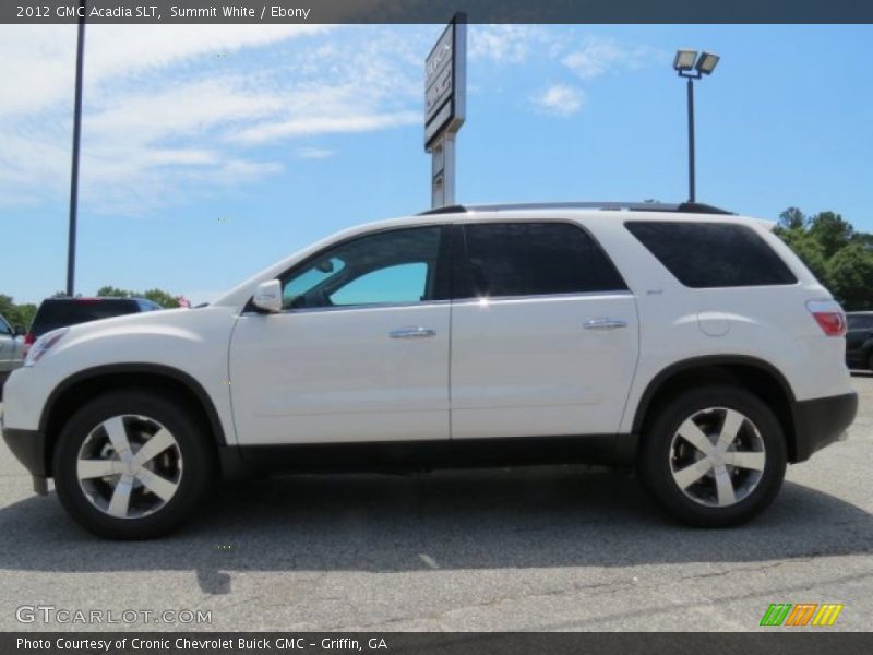 Summit White / Ebony 2012 GMC Acadia SLT