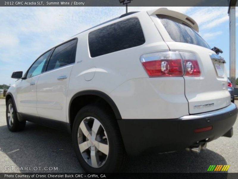 Summit White / Ebony 2012 GMC Acadia SLT