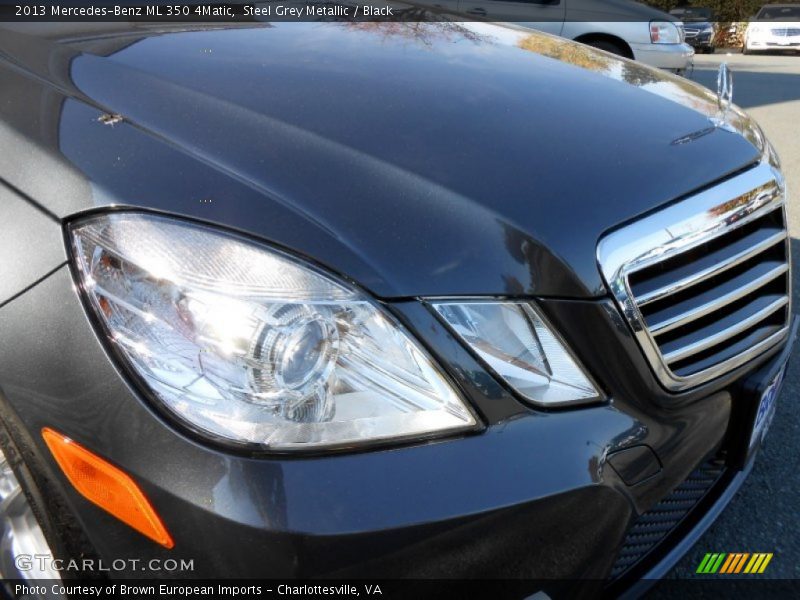 Steel Grey Metallic / Black 2013 Mercedes-Benz ML 350 4Matic