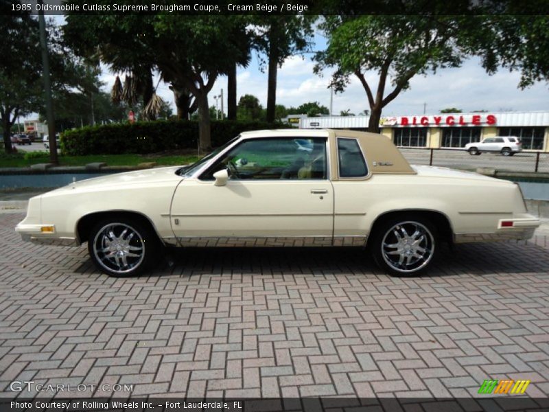 Cream Beige / Beige 1985 Oldsmobile Cutlass Supreme Brougham Coupe