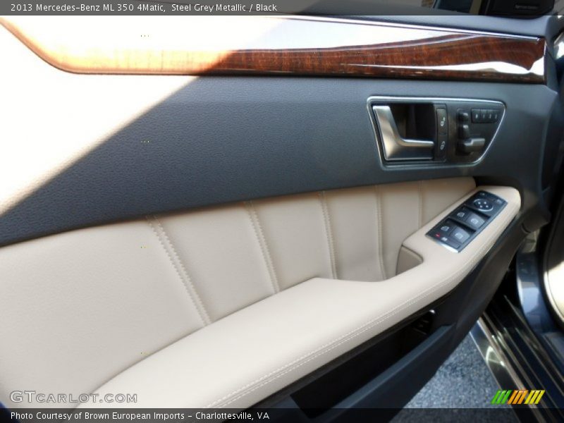 Steel Grey Metallic / Black 2013 Mercedes-Benz ML 350 4Matic