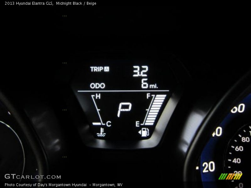 Midnight Black / Beige 2013 Hyundai Elantra GLS