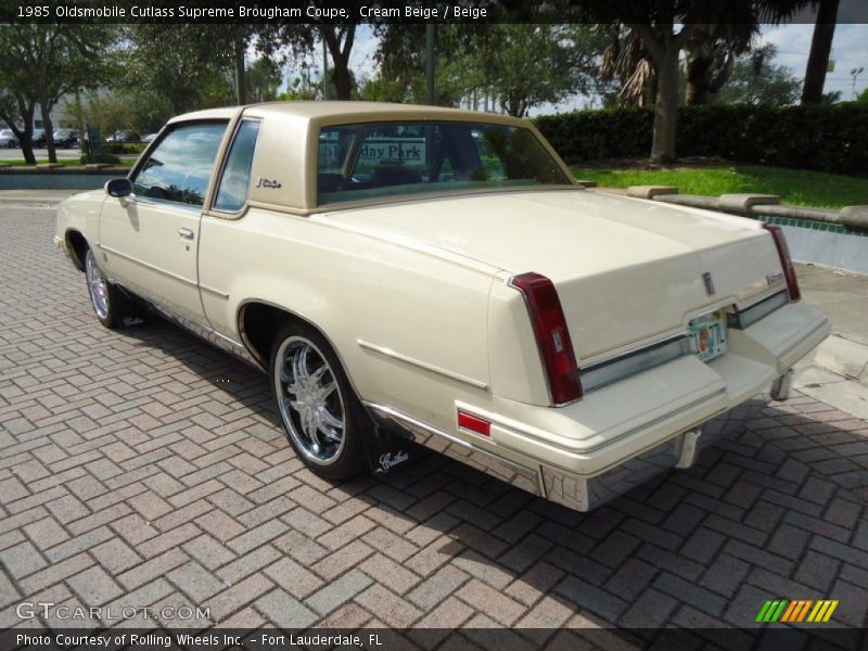 Cream Beige / Beige 1985 Oldsmobile Cutlass Supreme Brougham Coupe