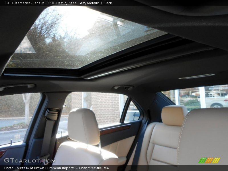 Steel Grey Metallic / Black 2013 Mercedes-Benz ML 350 4Matic