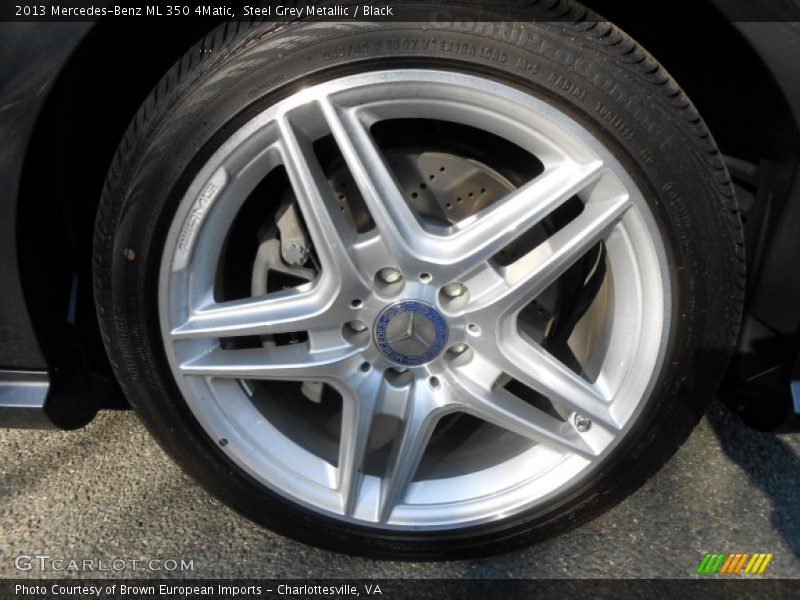 Steel Grey Metallic / Black 2013 Mercedes-Benz ML 350 4Matic