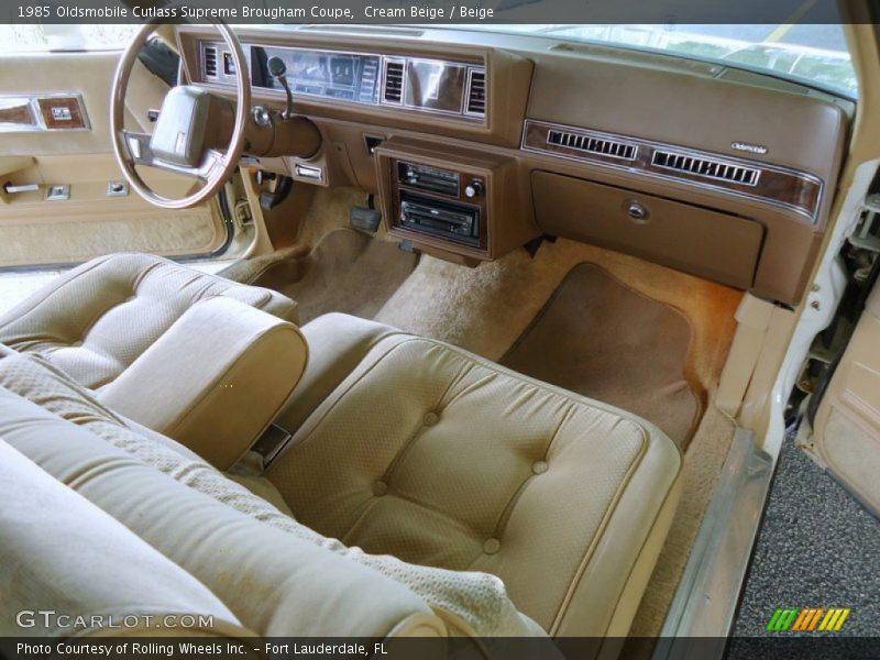  1985 Cutlass Supreme Brougham Coupe Beige Interior