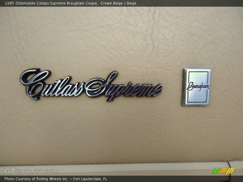  1985 Cutlass Supreme Brougham Coupe Logo