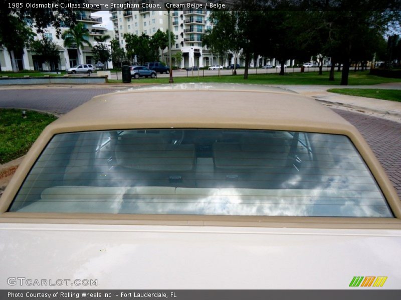 Cream Beige / Beige 1985 Oldsmobile Cutlass Supreme Brougham Coupe