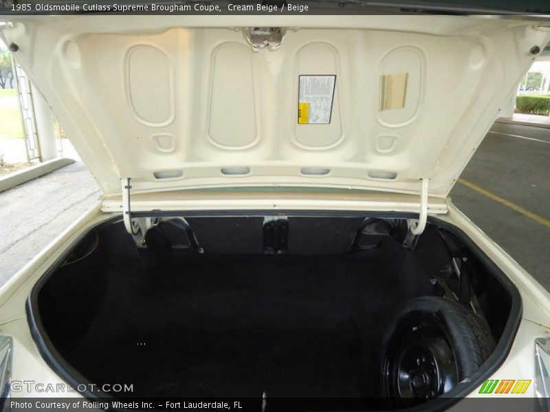  1985 Cutlass Supreme Brougham Coupe Trunk