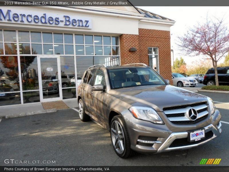 Pebble Grey Metallic / Grey/Black 2013 Mercedes-Benz GLK 350 4Matic