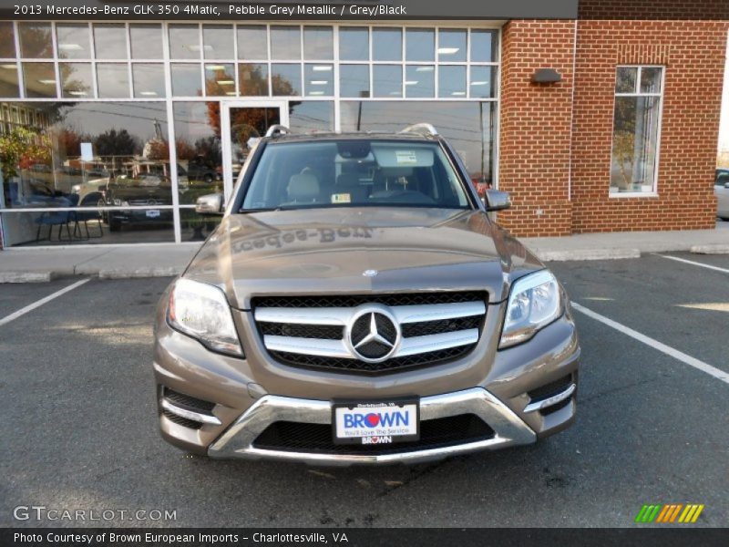 Pebble Grey Metallic / Grey/Black 2013 Mercedes-Benz GLK 350 4Matic