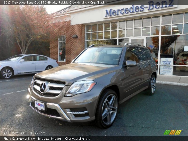 Pebble Grey Metallic / Grey/Black 2013 Mercedes-Benz GLK 350 4Matic