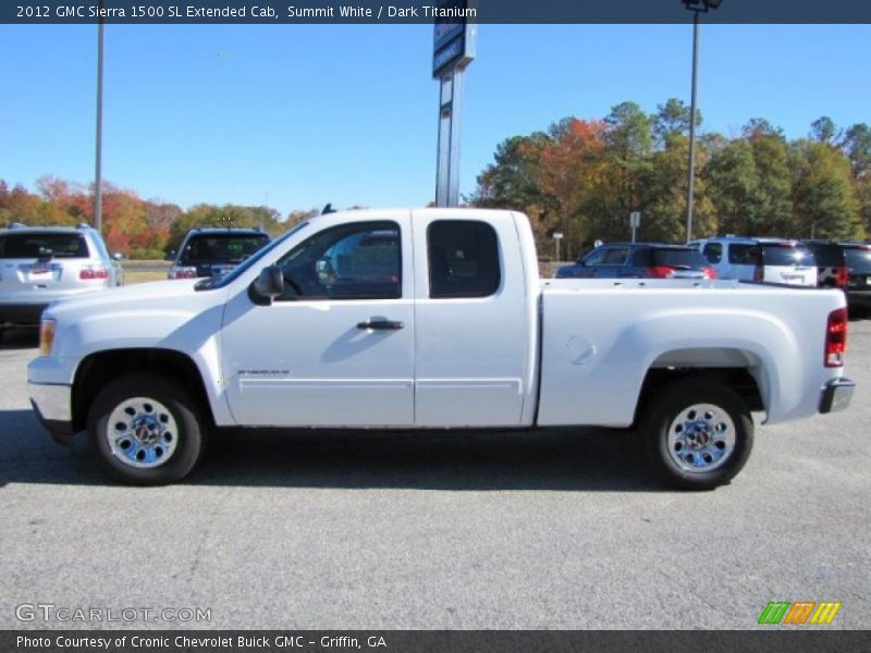 Summit White / Dark Titanium 2012 GMC Sierra 1500 SL Extended Cab