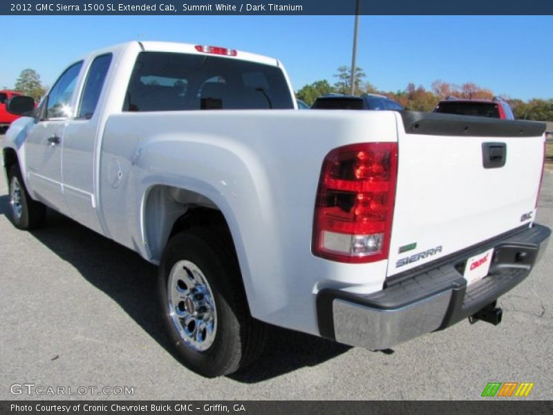 Summit White / Dark Titanium 2012 GMC Sierra 1500 SL Extended Cab