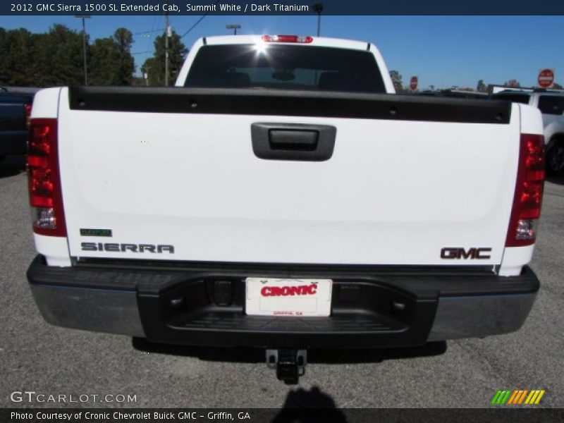 Summit White / Dark Titanium 2012 GMC Sierra 1500 SL Extended Cab