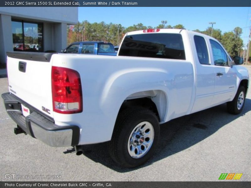 Summit White / Dark Titanium 2012 GMC Sierra 1500 SL Extended Cab
