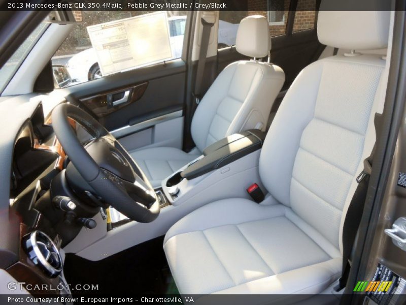 Pebble Grey Metallic / Grey/Black 2013 Mercedes-Benz GLK 350 4Matic