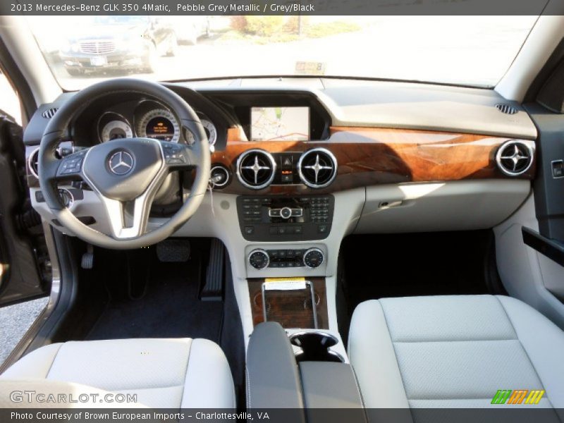 Pebble Grey Metallic / Grey/Black 2013 Mercedes-Benz GLK 350 4Matic