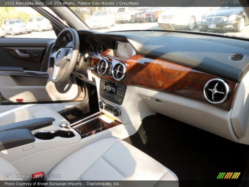 Pebble Grey Metallic / Grey/Black 2013 Mercedes-Benz GLK 350 4Matic